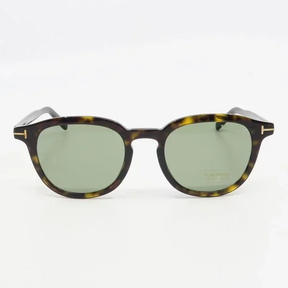 Tom Ford TF816 52N New Tortoise/ Green PAX Sunglasses 51mm with defect - Picture 2 of 6